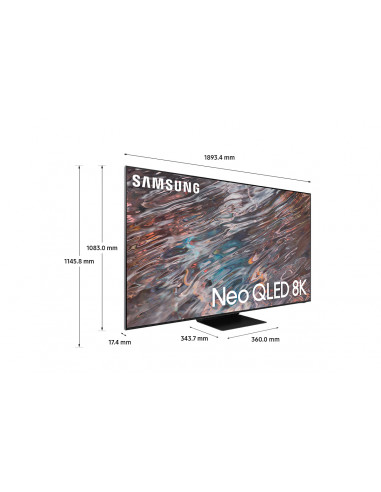 Samsung Series 8 TV Neo QLED 8K 85” QE85QN800A Smart TV Wi-Fi Stainless Steel 2021
