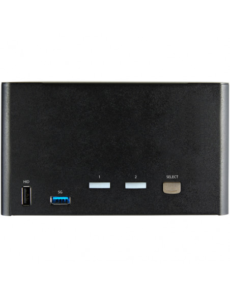 StarTech.com KVM Switch DisplayPort a 2 porte e 4 monitor - 4K 60Hz UHD HDR - KVM per desktop PC 4K DP 1.2 con hub USB 3.0 a 2 p