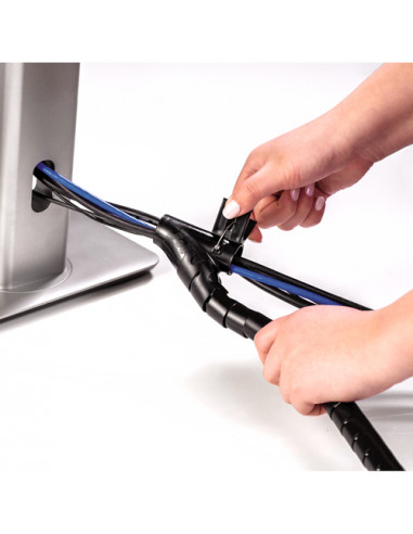 Fellowes CableZip Scrivania Guaina intrecciata per cavi Nero 1 pz