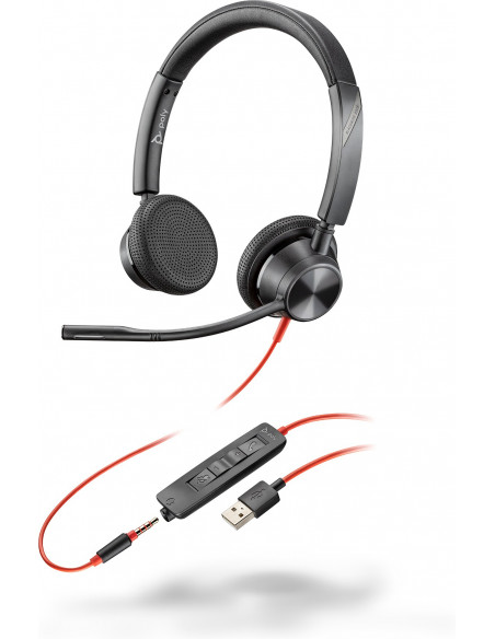 POLY Cuffie Blackwire 3325 USB-A