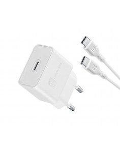 Cellularline Super Fast Charger Kit 25W - USB-C to USB-C - Samsung Caricabatterie da rete Super Fast Charge PD 25W con cavo USB-