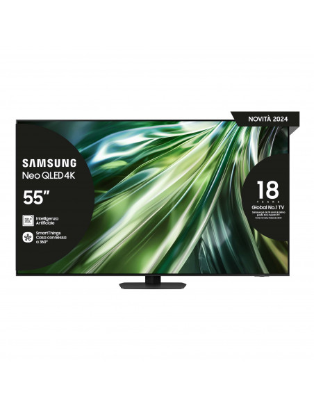 Samsung Smart TV 55” QE55QN90DATXZT Neo QLED 4K Mini LED Titan Black 2024, Processore NQ4 AI GEN2, Tecnologia Quantum Matrix, 