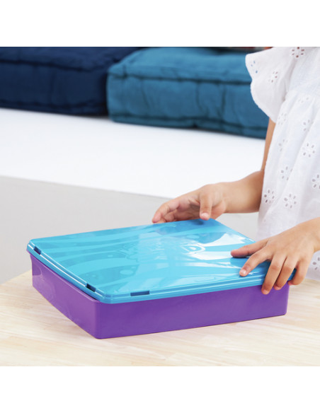 Kinetic Sand , Playset Regno di Sabbia, 1,13 kg di Sabbia Effetto Spiaggia, Formine e Accessori, Giochi Creativi per Bambini e B