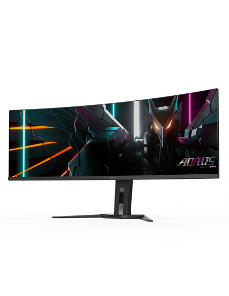 GIGABYTE Monitor da gioco curvo CO49DQ OLED - 5120x1440 (DQHD), 1800R, 144Hz, 0,03ms, KVM, FreeSync Premium Pro, HDMI 2.1