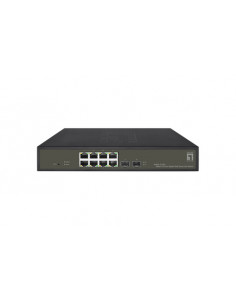 LevelOne GES-2110P switch di rete Gestito L2 Gigabit Ethernet (10/100/1000) Supporto Power over Ethernet (PoE) Nero
