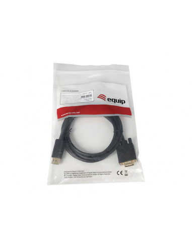 Equip 119338 Cavo da DisplayPort maschio a VGA (HD15) maschio, 2,0 m