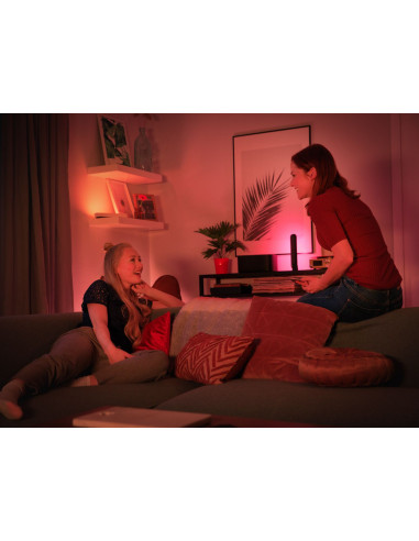 Philips Hue White and Color ambiance Play Kit Base con alimentatore 2 pezzi Nero