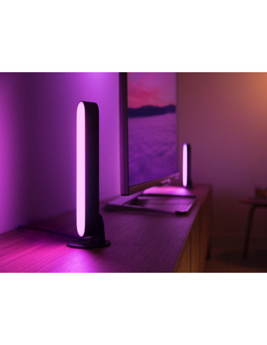 Philips Hue White and Color ambiance Play Kit Base con alimentatore 2 pezzi Nero