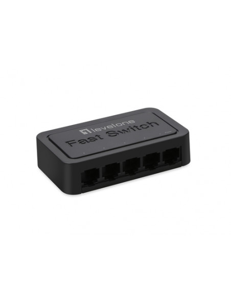 LevelOne FEU-0512 switch di rete Non gestito Fast Ethernet (10/100) Nero