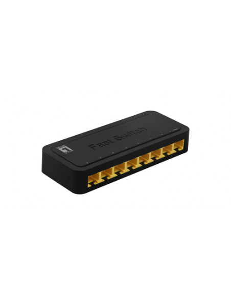 LevelOne FEU-0812 switch di rete Non gestito Fast Ethernet (10/100) Nero