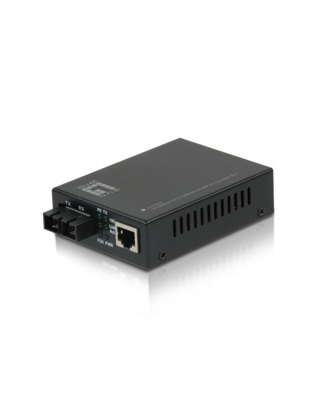 LevelOne FVT-2001 convertitore multimediale di rete 100 Mbit/s 1310 nm Modalità multipla Nero