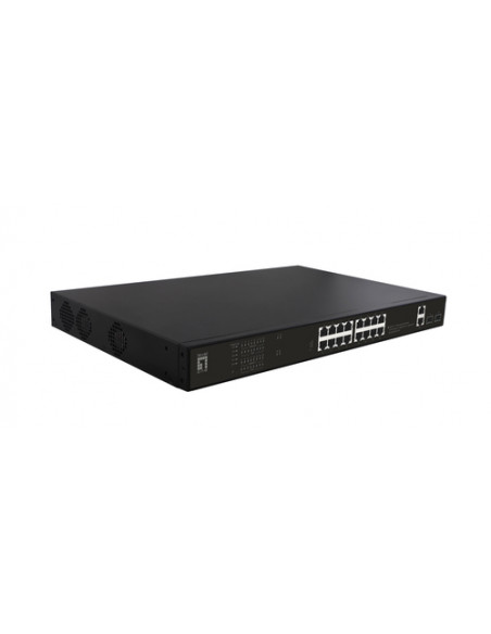 LevelOne GEP-2021 switch di rete Non gestito Gigabit Ethernet (10/100/1000) Supporto Power over Ethernet (PoE) 1U Nero