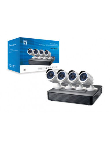 LevelOne DSK-8001 kit di videosorveglianza Cablato 8 canali