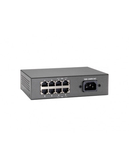 LevelOne FEP-0812 switch di rete Fast Ethernet (10/100) Supporto Power over Ethernet (PoE) Nero