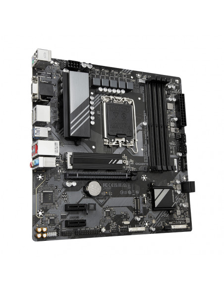 GIGABYTE B760M DS3H Scheda Madre - Supporta processori Intel Core 14ª generazione, VRM digitale a 6+2+1 fasi, fino a 7600MHz DD