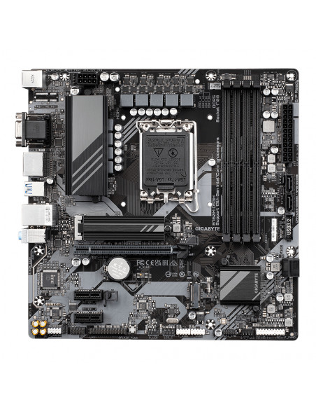 GIGABYTE B760M DS3H Scheda Madre - Supporta processori Intel Core 14ª generazione, VRM digitale a 6+2+1 fasi, fino a 7600MHz DD
