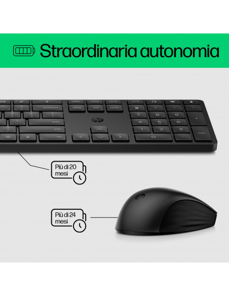 HP Combo tastiera e mouse wireless 650