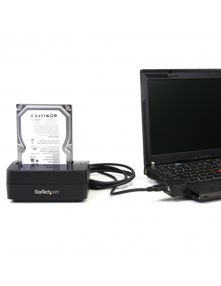 StarTech.com Docking Station per Hard Disk a Singolo Slot - Dock USB 3.0 (5 Gbps) per Hard Drive HDD/SSD SATA I/II/III da 2,5/3,
