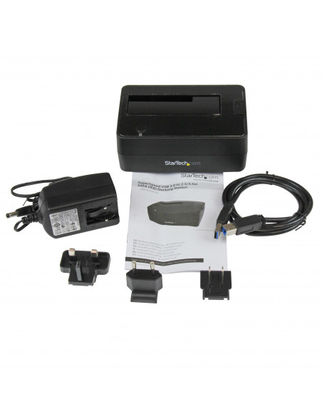 StarTech.com Docking Station per Hard Disk a Singolo Slot - Dock USB 3.0 (5 Gbps) per Hard Drive HDD/SSD SATA I/II/III da 2,5/3,