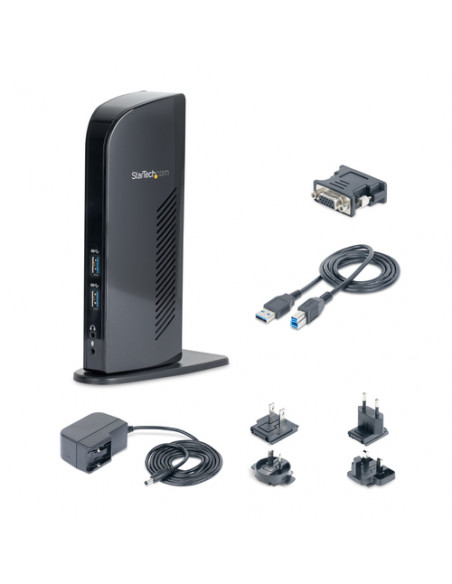 StarTech.com Docking station Universale USB 3.0 per laptop DVI HDMI - Dual-Monitor con Ethernet audio