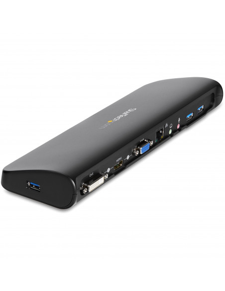 StarTech.com Docking station Universale USB 3.0 per laptop VGA DVI HDMI - Dual-Monitor con Ethernet audio
