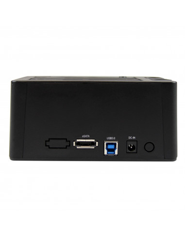 StarTech.com Docking Station USB 3.0 per doppio Hard Disk SATA / eSATA SSD da 2,5"/3,5" con UASP