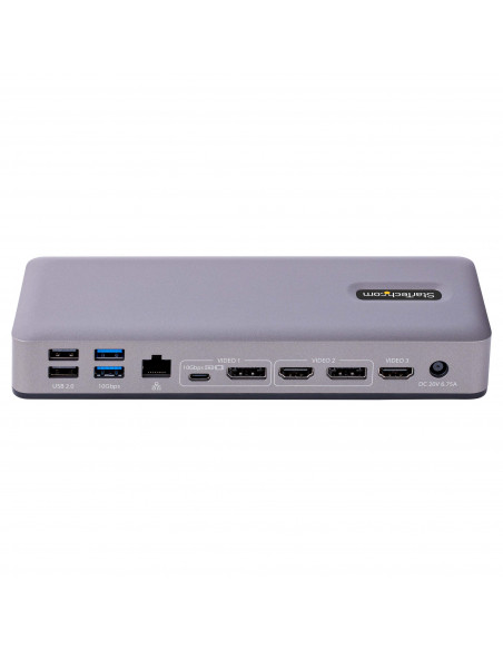 StarTech.com Docking Station USB-C - Dock USB Tipo C Multi Monitor - HDMI/DP/USB- C con DP Alt-mode - 3x 4K30Hz/2x 4K60Hz - Hub 