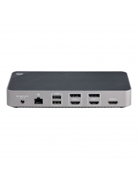 StarTech.com Docking station USB-C per Tre Monitor - Dock USB C Triplo HDMI/DP 4K - Hub USB a 5 Porte - GbE - PD 100W - Docking 
