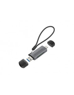 Conceptronic BIAN05G lettore di schede USB 3.2 Gen 1 (3.1 Gen 1) Type-A/Type-C Grigio