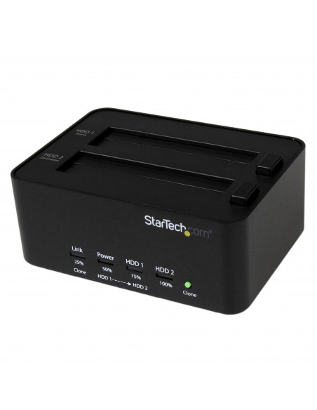 StarTech.com Dock duplicatore USB 3.0 a HD - Duplicatore di dischi rigidi/HDD indipendente Clonatore ed Eraser