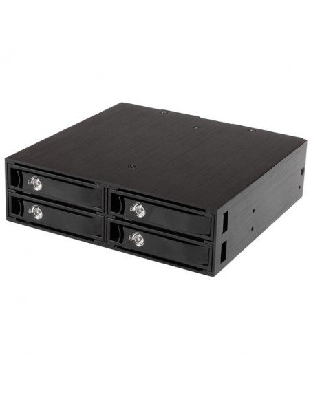 StarTech.com Backplane mobile per rack hot-swap 5,25" a 4 alloggiamenti HDD SATA/SAS da 2,5" - 6 Gbps