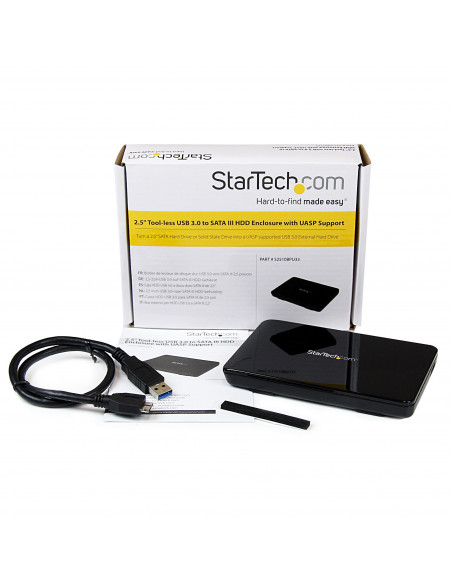 StarTech.com Box esterno hard disk SATA III SSD da 2.5" USB 3.0 con UASP – HDD esterno portatile