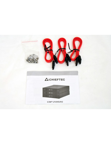 Chieftec CBP-2131SAS pannello drive bay Pannello portante Nero