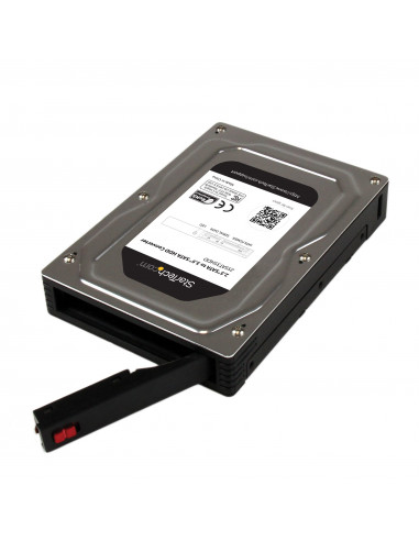 StarTech.com Box esterno adattatore per dischi rigidi SATA da 2,5" a 3,5" in alluminio con altezza massima SSD / HDD di 12,5 mm