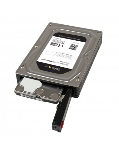 StarTech.com Box esterno adattatore per dischi rigidi SATA da 2,5" a 3,5" in alluminio con altezza massima SSD / HDD di 12,5 mm