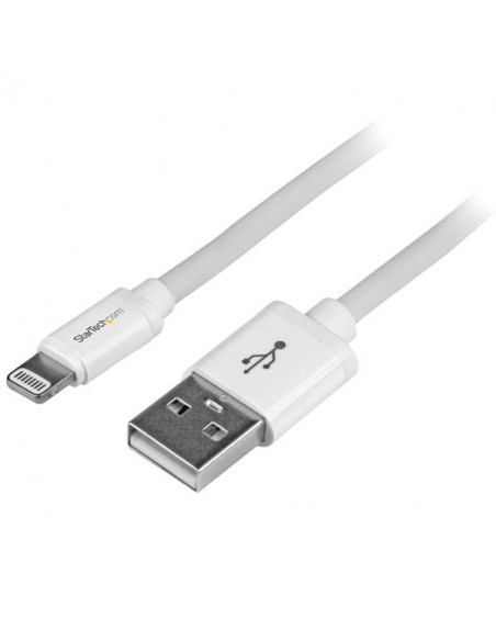 StarTech.com Cavo lungo connettore lightning a 8 pin Apple bianco da 2 m a USB per iPhone / iPod / iPad
