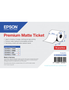 Epson Premium Matte Ticket - Roll: 80mm x 50m