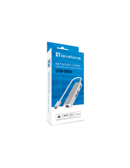 LevelOne USB-0504 scheda di rete e adattatore Ethernet 1000 Mbit/s