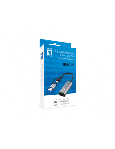 LevelOne USB-0423 scheda di rete e adattatore Ethernet 2500 Mbit/s