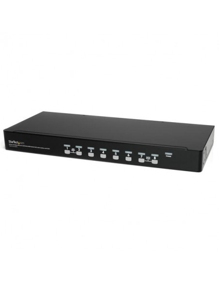 StarTech.com Kit Switch KVM USB montabile a rack 1U 8 porte con funzione OSD e cavi