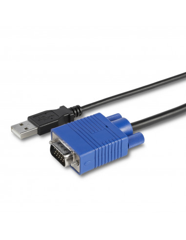 StarTech.com Adattatore Crash Cart portatile console KVM a USB 2.0 del laptop con trasferimento di file e Acquisizione Video