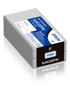 Epson SJIC22P(K): Ink cartridge for ColorWorks C3500 (Black)