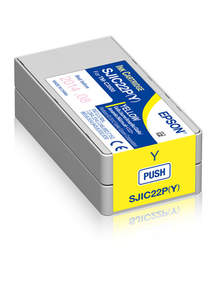 Epson SJIC22P(Y): Ink cartridge for ColorWorks C3500 (yellow)