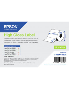 Epson High Gloss Label - Die-cut Roll: 102mm x 51mm, 610 labels