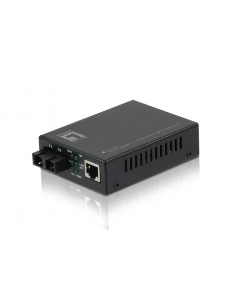 LevelOne GVT-2001 convertitore multimediale di rete 1000 Mbit/s 850 nm Modalità multipla Nero