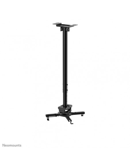 Neomounts CL25-550BL1 Supporto a soffitto beamer - alt. 74,5-114,5 cm - montaggio facile - mobilità completa