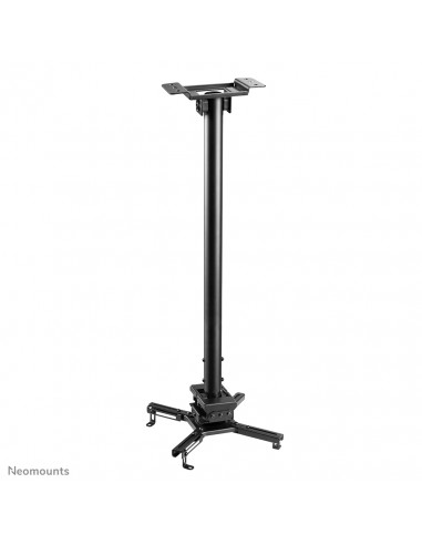 Neomounts CL25-550BL1 Supporto a soffitto beamer - alt. 74,5-114,5 cm - montaggio facile - mobilità completa
