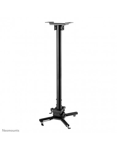 Neomounts CL25-550BL1 Supporto a soffitto beamer - alt. 74,5-114,5 cm - montaggio facile - mobilità completa