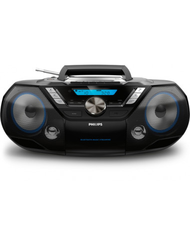 Philips AZB798T/12 impianto stereo portatile Analogico e digitale 12 W DAB, DAB+, FM Nero Riproduzione MP3
