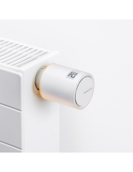Netatmo Valvola Termostatica Intelligente Aggiuntiva per il Termostato Intelligente e per il Kit di base per riscaldamento centr